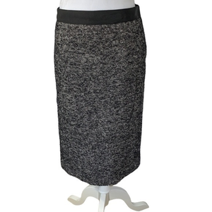 Boden black‎ and white wool blend skirt.  Size 8L.  Fully lined. EUC - like new!